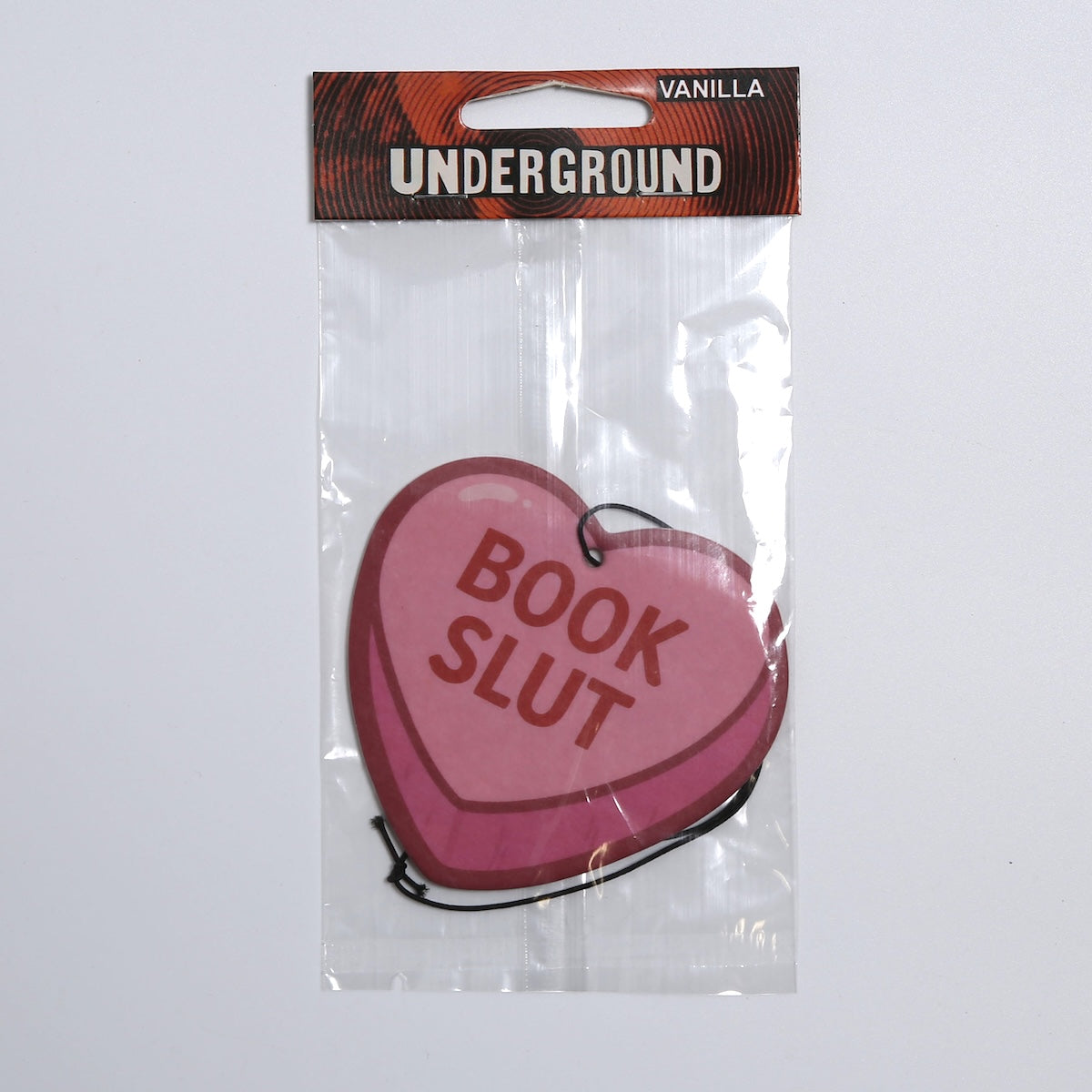 Book Slut Candy Heart Air Freshener