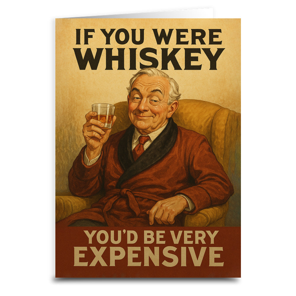 If You Were Whiskey You'd Be Expensive Greeting Card - Shady Front