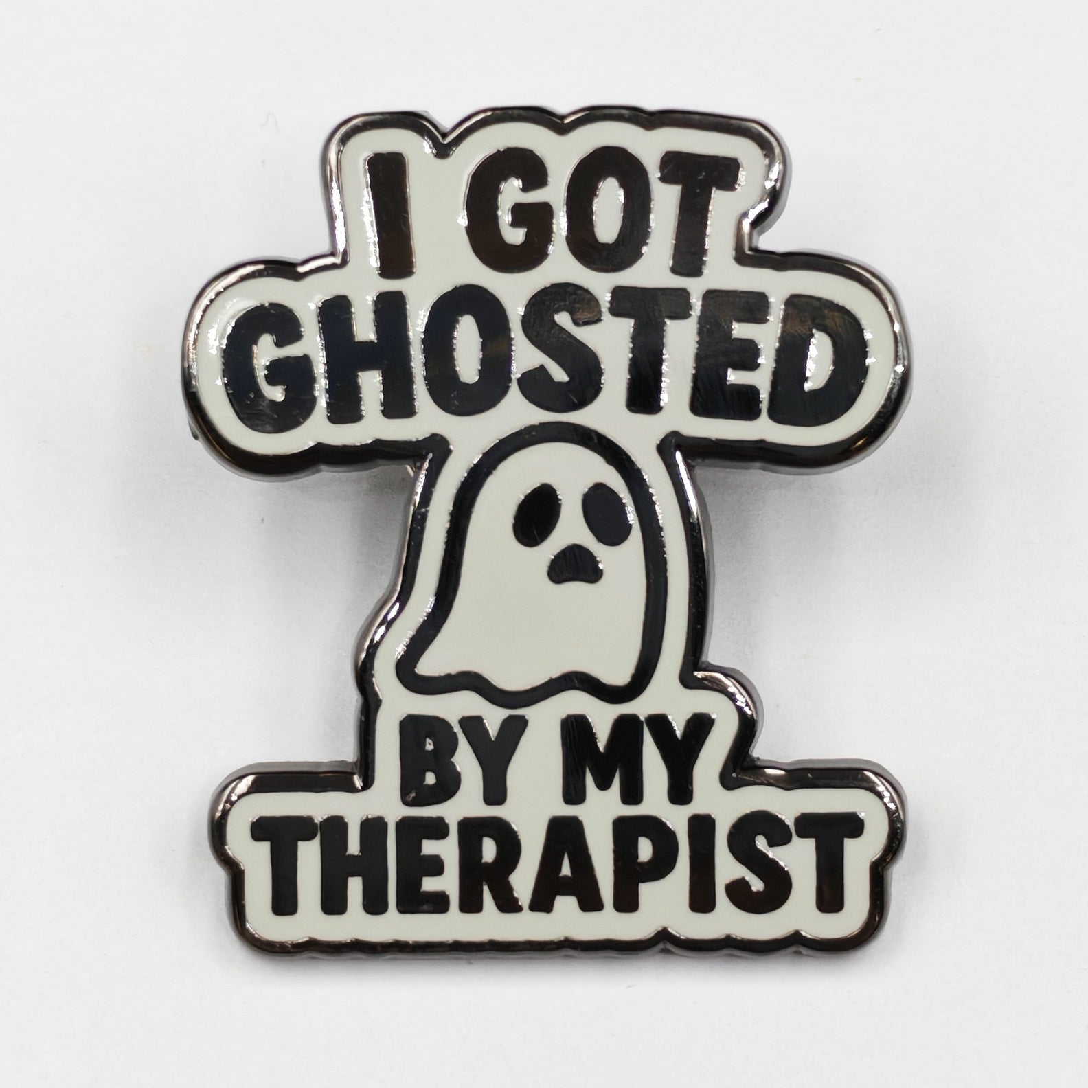 I Got Ghosted By My Therapist Enamel Pin - Shady Front