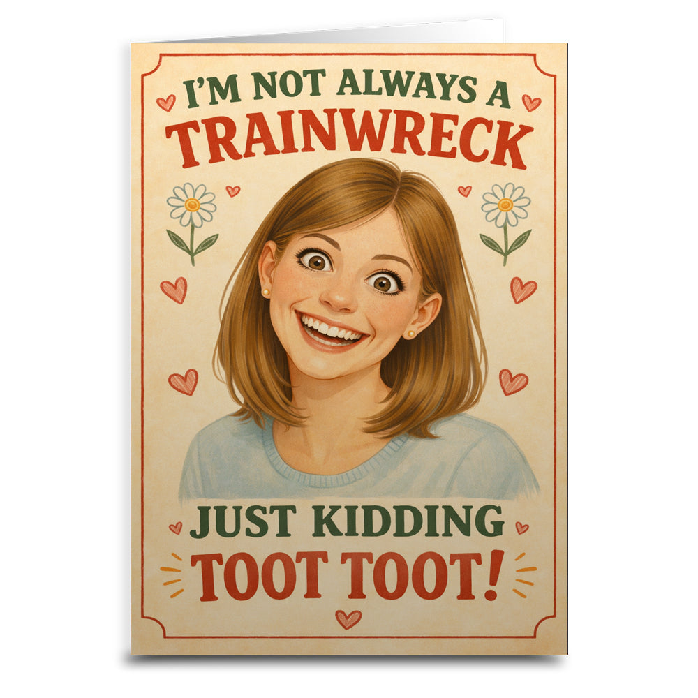 I'm Not Always a Trainwreck Card - Shady Front