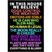 In This House We Believe Poster Print - Shady Front