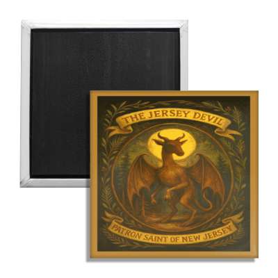Jersey Devil Patron Saint of New Jersey Fridge Magnet Wholesale Supplier - Shady Front