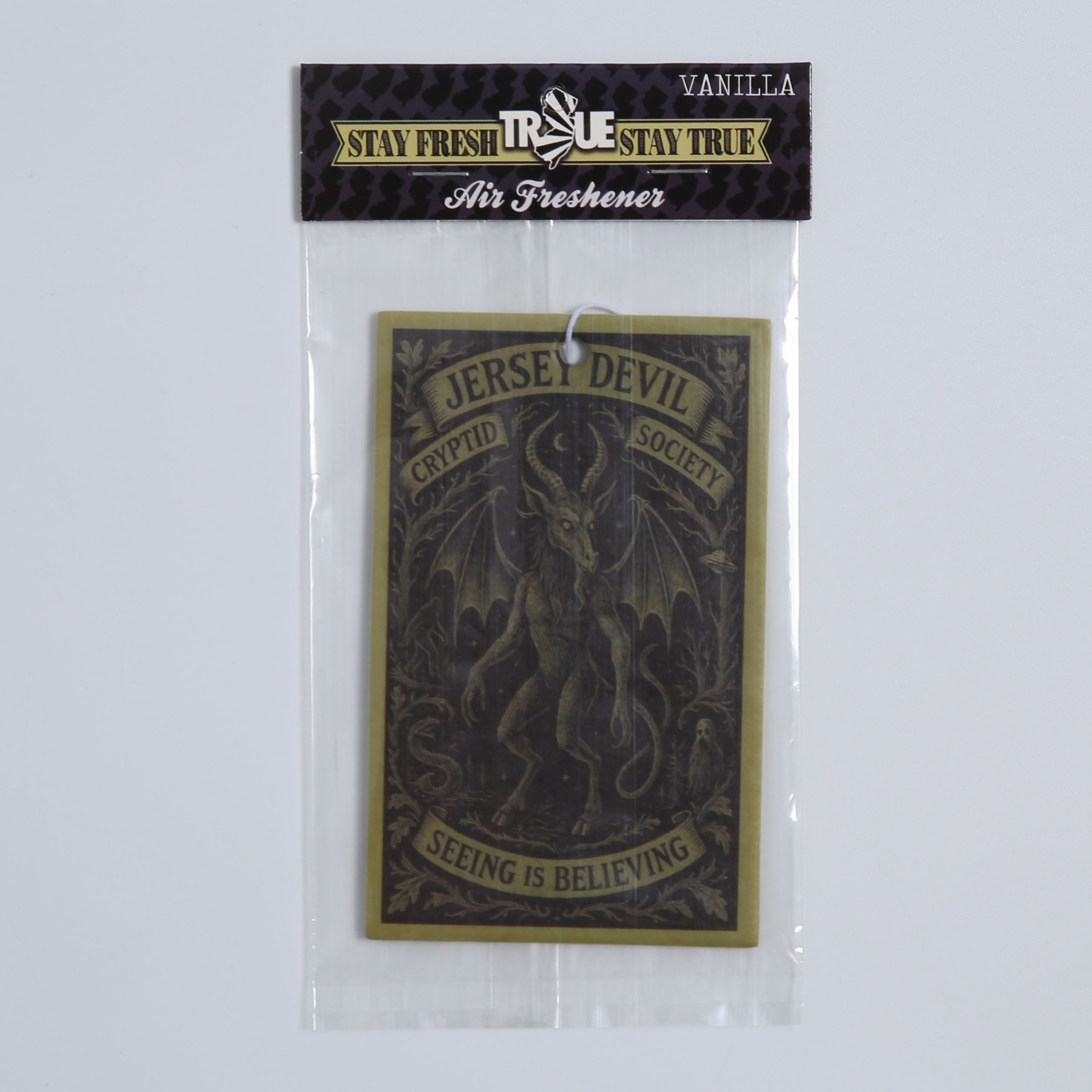 Jersey Devil Cryptid Society Air Freshener - Shady Front