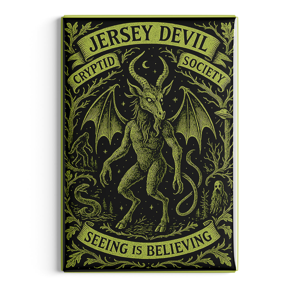 Wholesale Jersey Devil Cryptid Society Fridge Magnet - Shady Front
