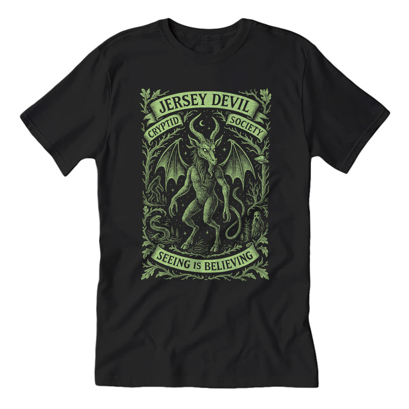 Jersey Devil Cryptid Society T-Shirt Wholesale Supplier - Shady Front