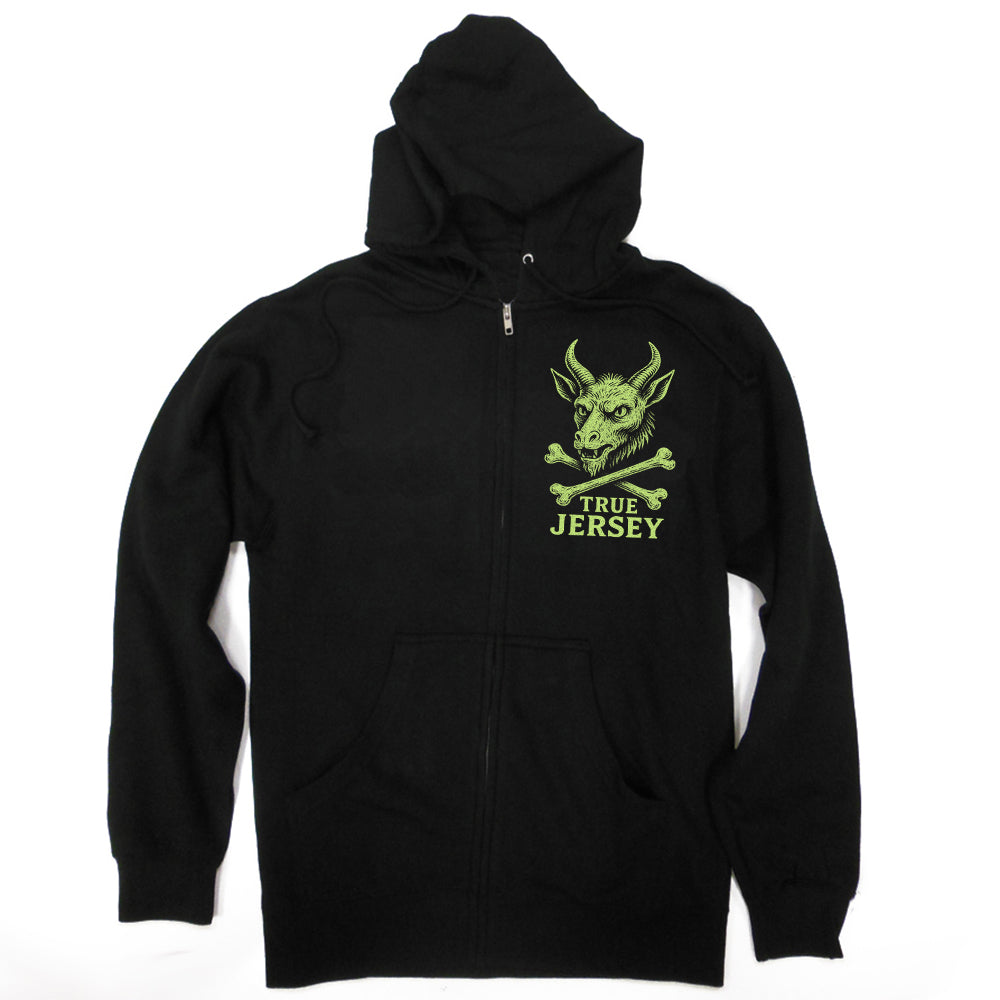 Jersey Devil Cryptid Society Zip Up Hoodie - Shady Front