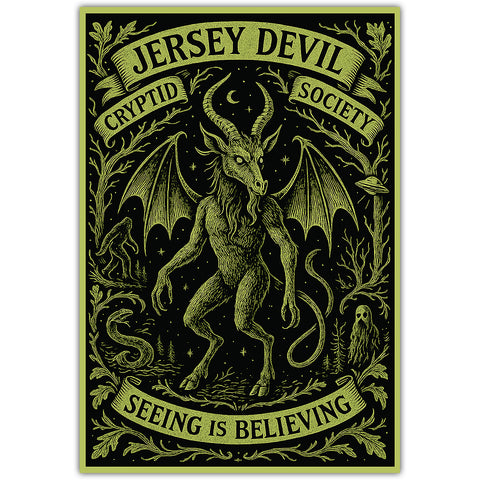 Jersey Devil Cryptid Society Car Magnet