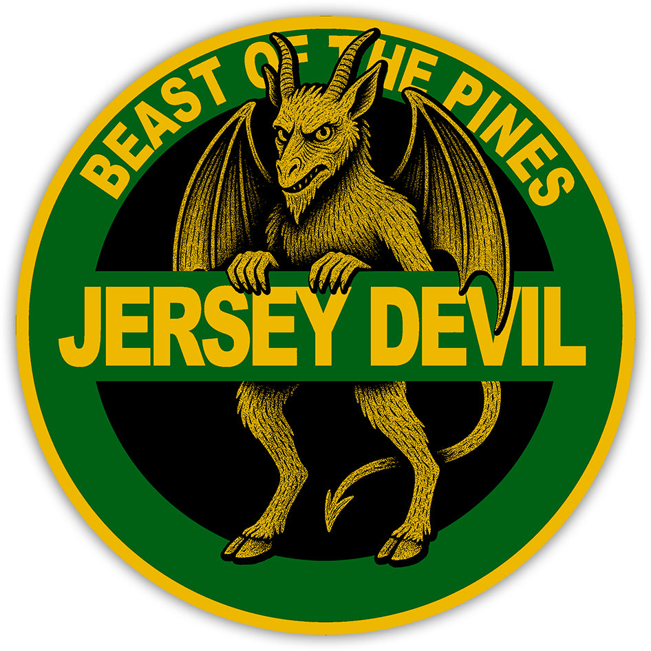 Jersey Devil Highway Sign Sticker - Shady Front