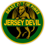 Jersey Devil Highway Sign Car Magnet - Shady Front