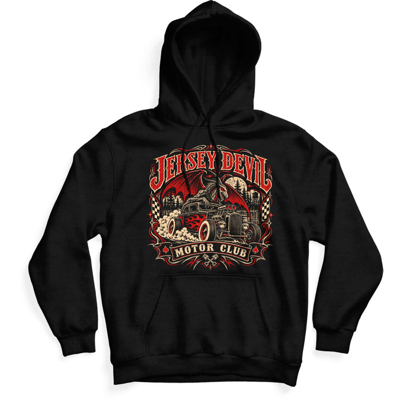 Jersey Devil Motor Club Hoodie Wholesale Supplier - Shady Front