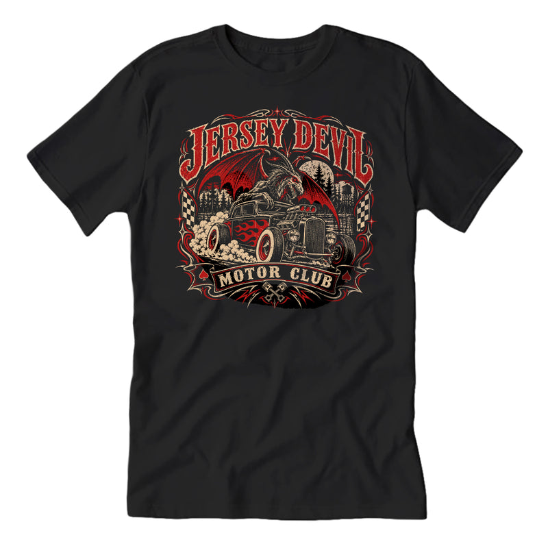 Jersey Devil Motor Club T-Shirt Wholesale Supplier - Shady Front
