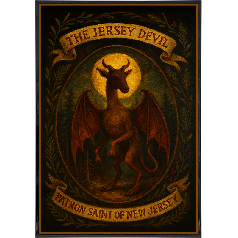 Jersey Devil Patron Saint of New Jersey Poster Print Wholesale Supplier - Shady Front