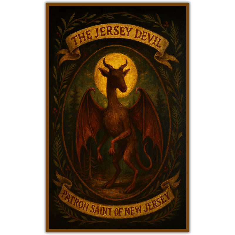 Jersey Devil Patron Saint of New Jersey Sticker Wholesale Supplier - Shady Front