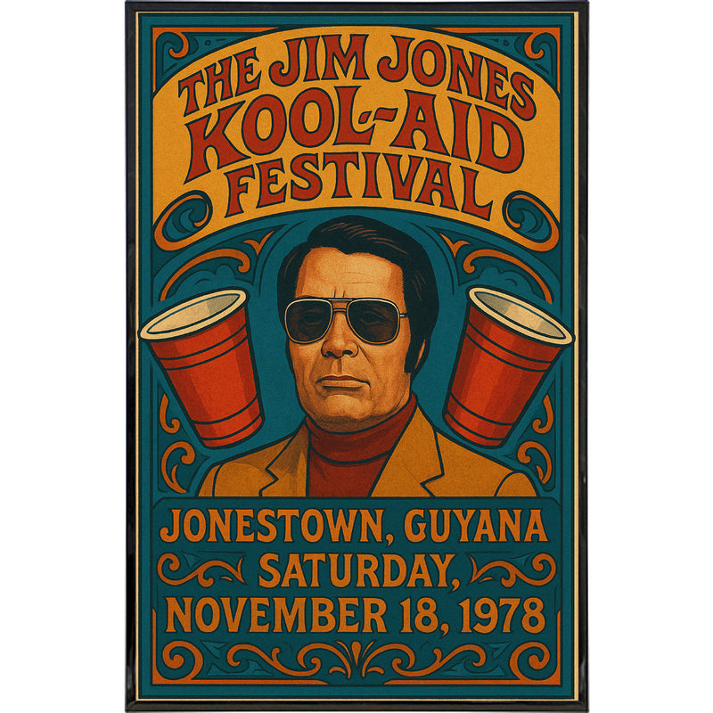 Jim Jones Festival Poster Print Wholesale Supplier - Shady Front