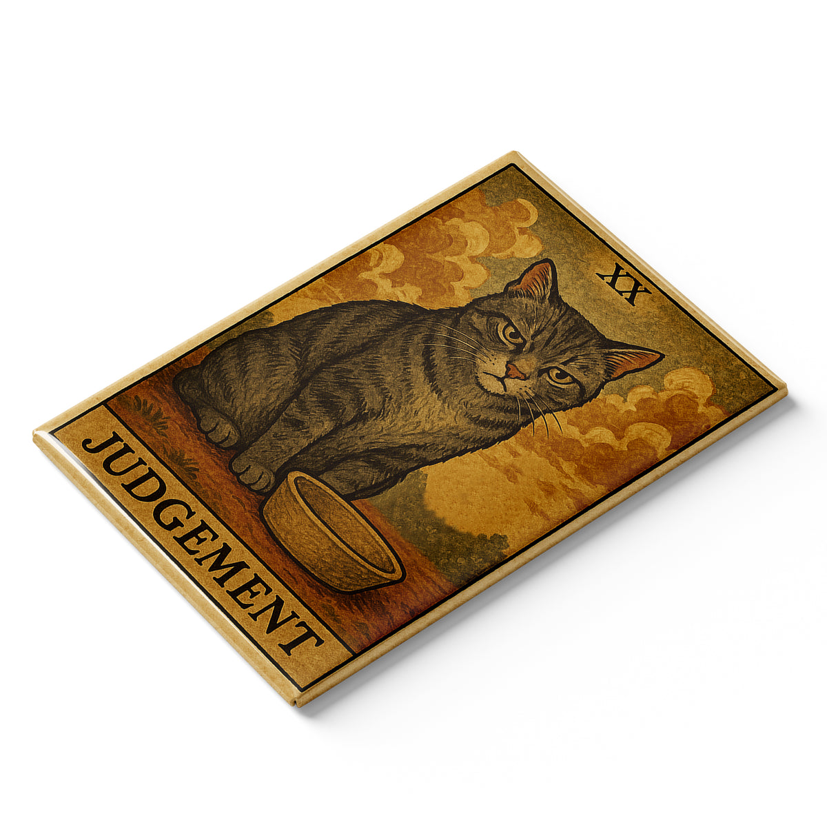 Wholesale Judgement Cat Tarot Card Fridge Magnet - Shady Front