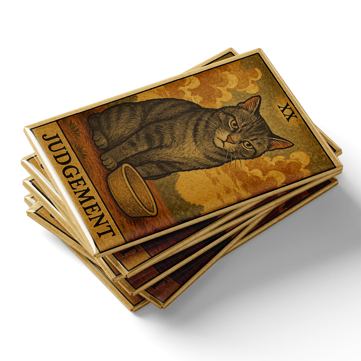 Wholesale Judgement Cat Tarot Card Fridge Magnets - Shady Front