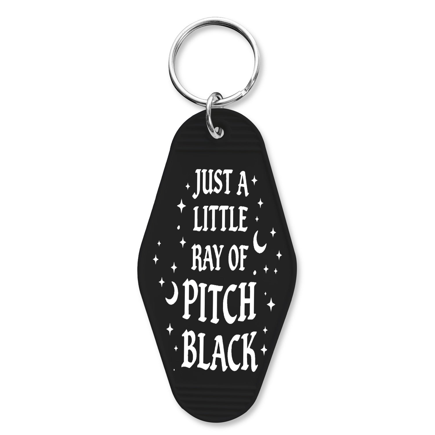 Just a Little Ray of Pitch Black Room Keychain - Shady Front