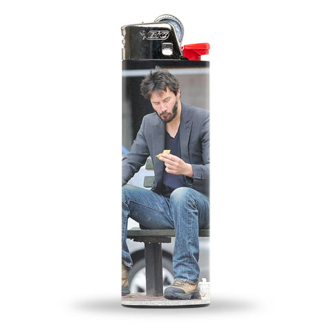 Keanu Reeves Eating a Sandwich Lighter