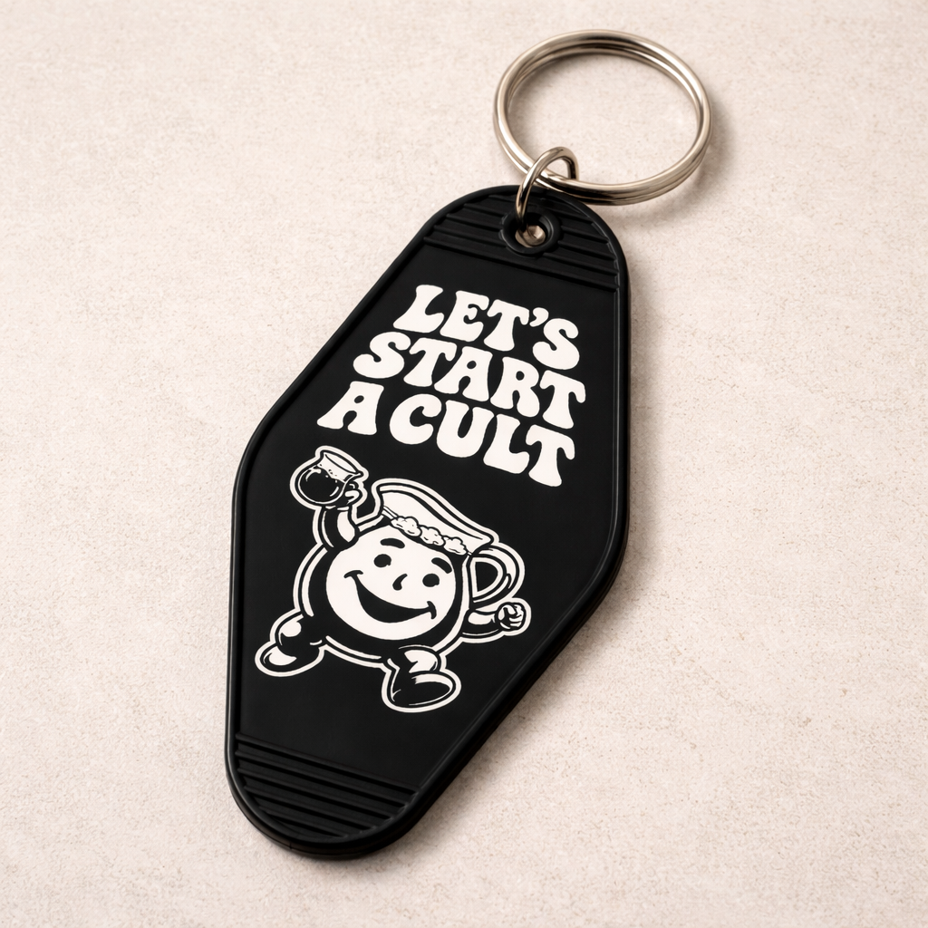 Let's Start a Cult Room Keychain - Shady Front