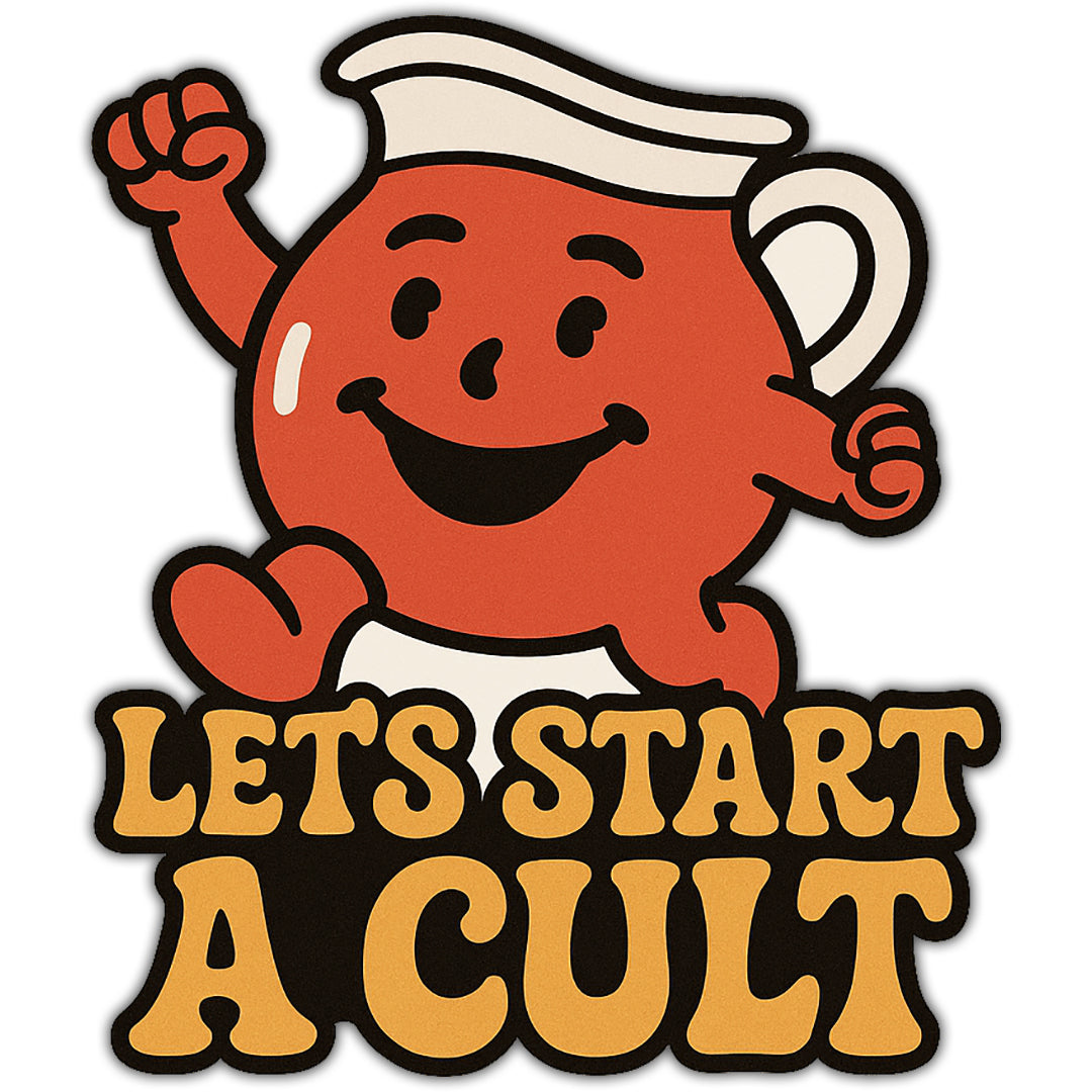 Let's Start a Cult Sticker - Shady Front