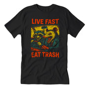 Live Fast Eat Trash T-Shirt - Shady Front