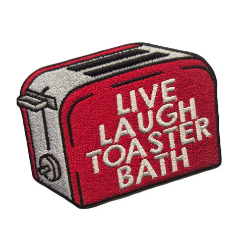 Live Laugh Toaster Bath Patch