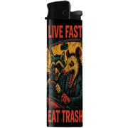 Live Fast Eat Trash Lighter - Shady Front