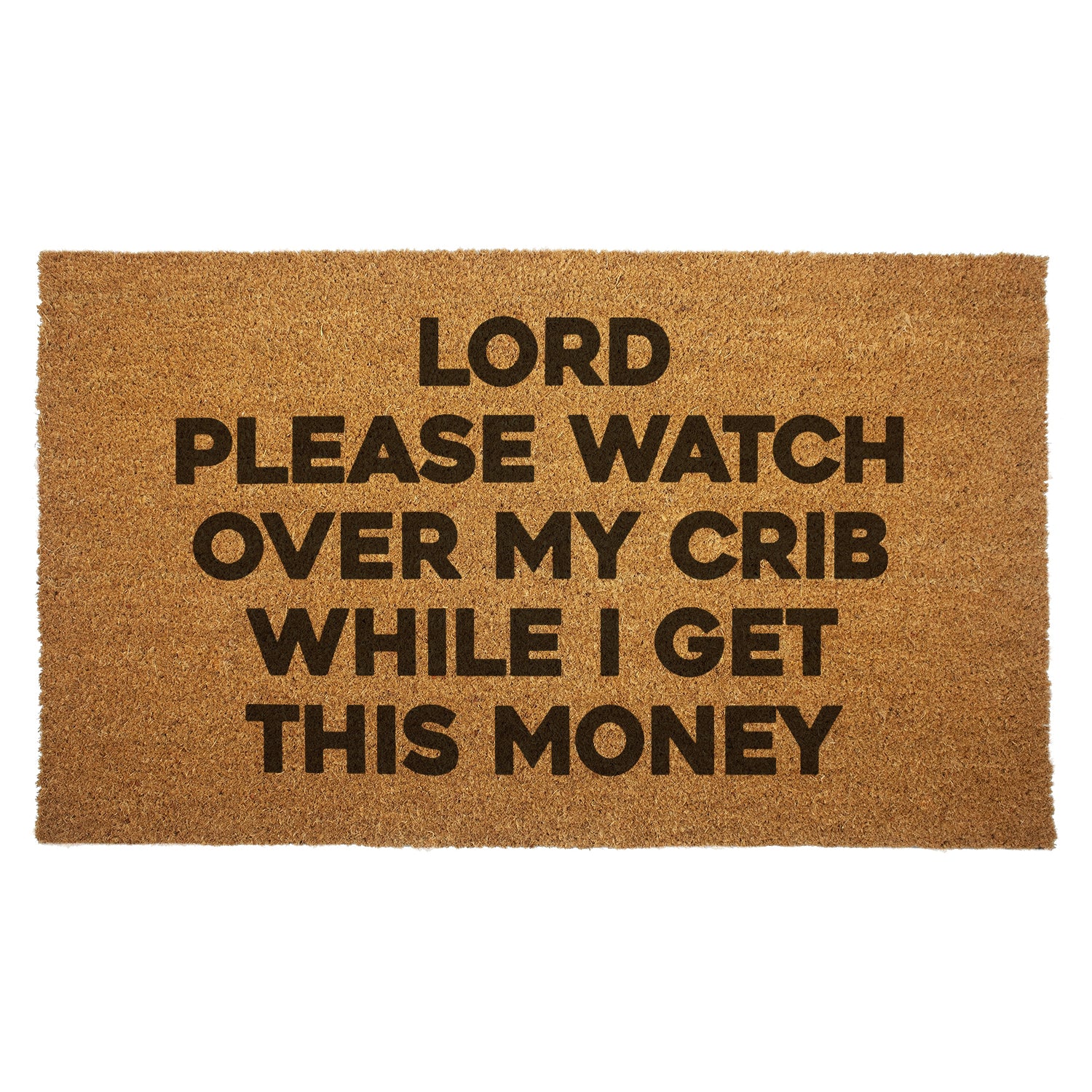 Lord Please Watch Over My Crib Door Mat - Shady Front