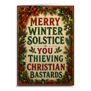 Wholesale Merry Winter Solstice Greeting Card - Shady Front