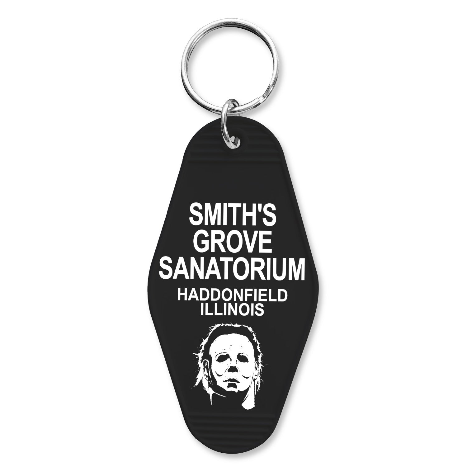 Halloween Inspired Sanatorium Room Keychain - Shady Front