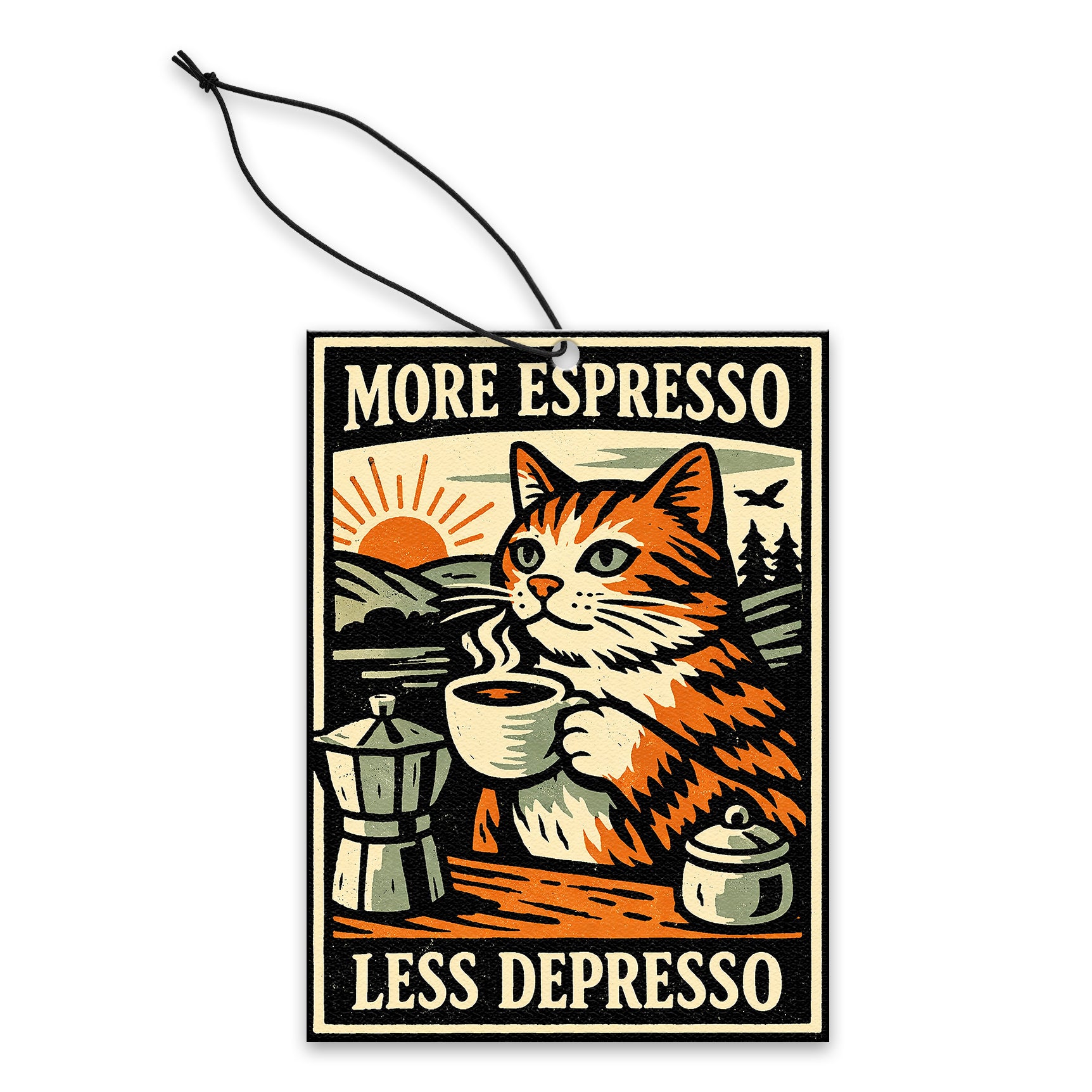 More Espresso Less Depresso Air Freshener - Shady Front