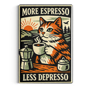 Wholesale More Espresso Less Depresso Fridge Magnet - Shady Front
