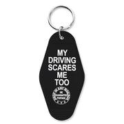 My Driving Scares Me Too Keychain - Shady Front