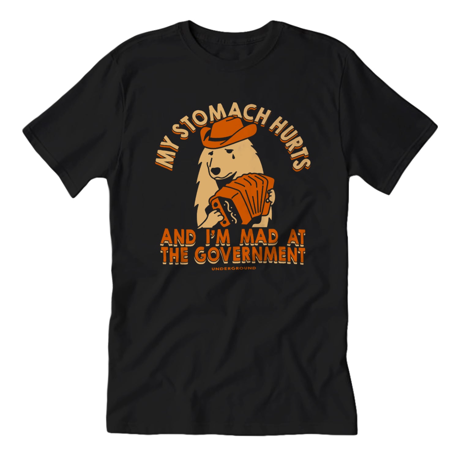 My Stomach Hurts and I'm Mad at the Government T-Shirt - Shady Front