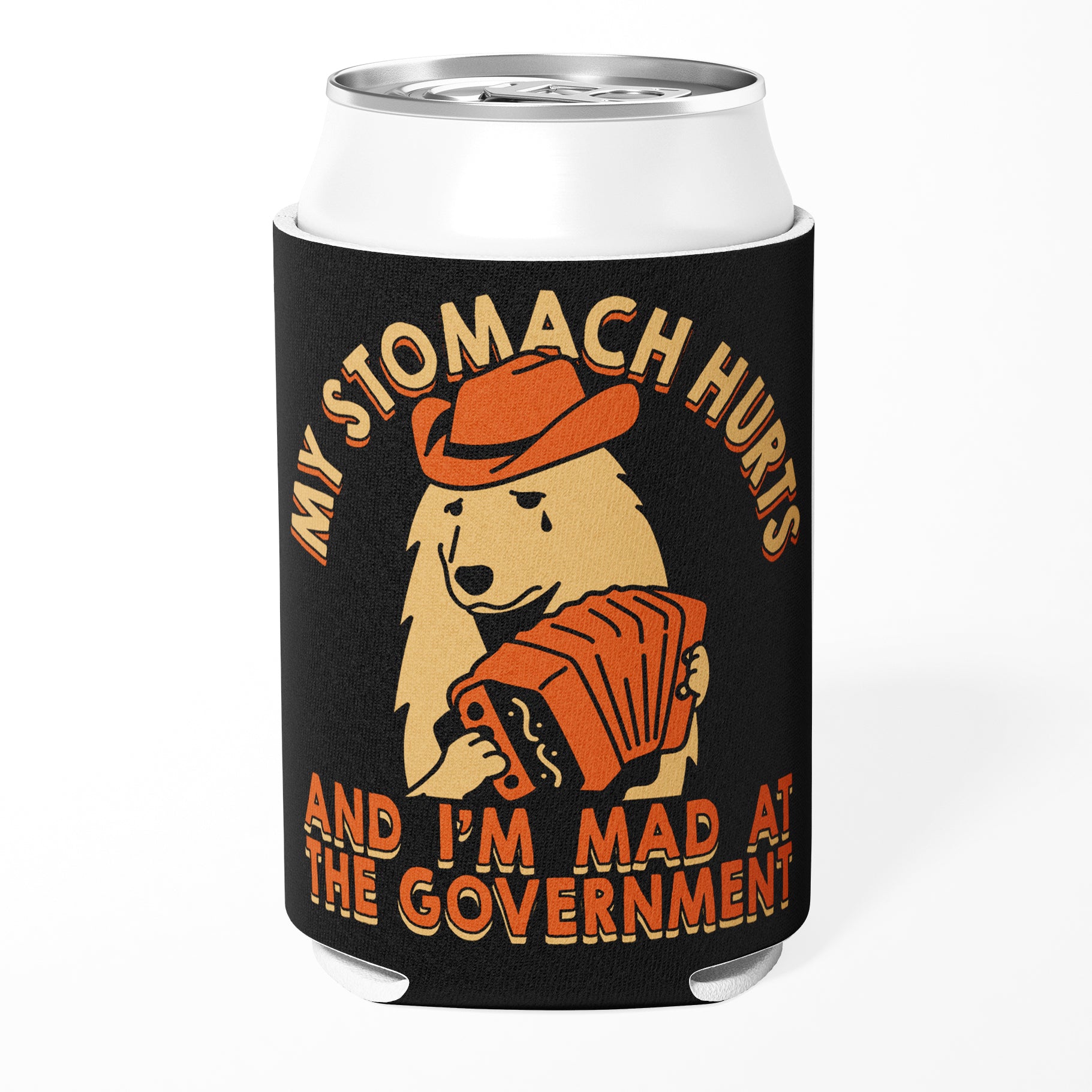 My Stomach Hurts and I'm Mad at the Government Can Cooler - Shady Front