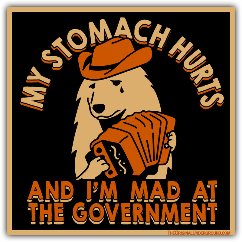 My Stomach Hurts and I'm Mad at the Government Flexible Magnet Wholesale Supplier - Shady Front
