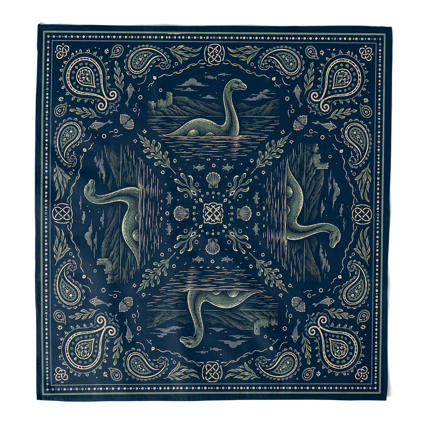 Wholesale Nessie Nights Bandana - Shady Front