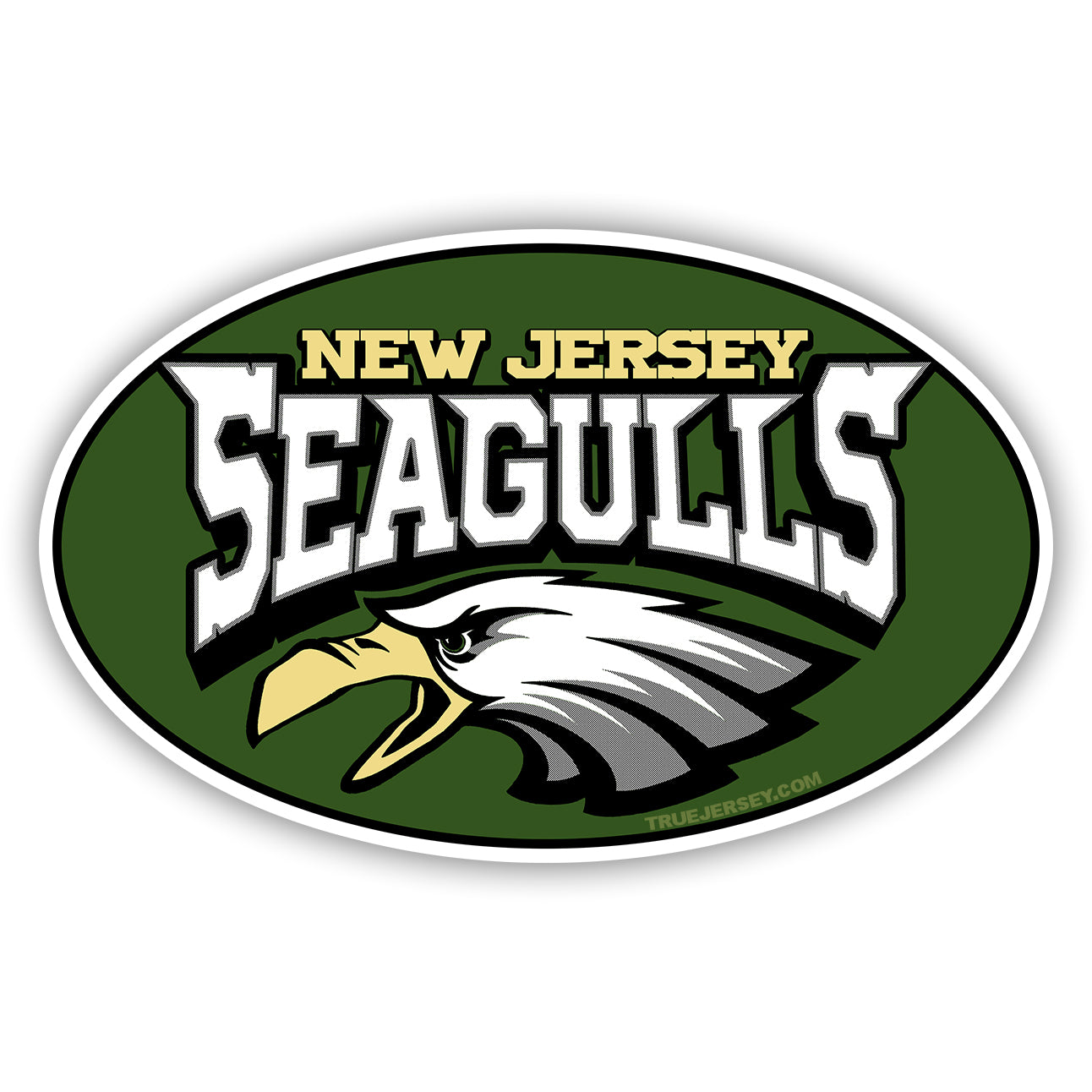 New Jersey Seagulls Car Magnet - Shady Front