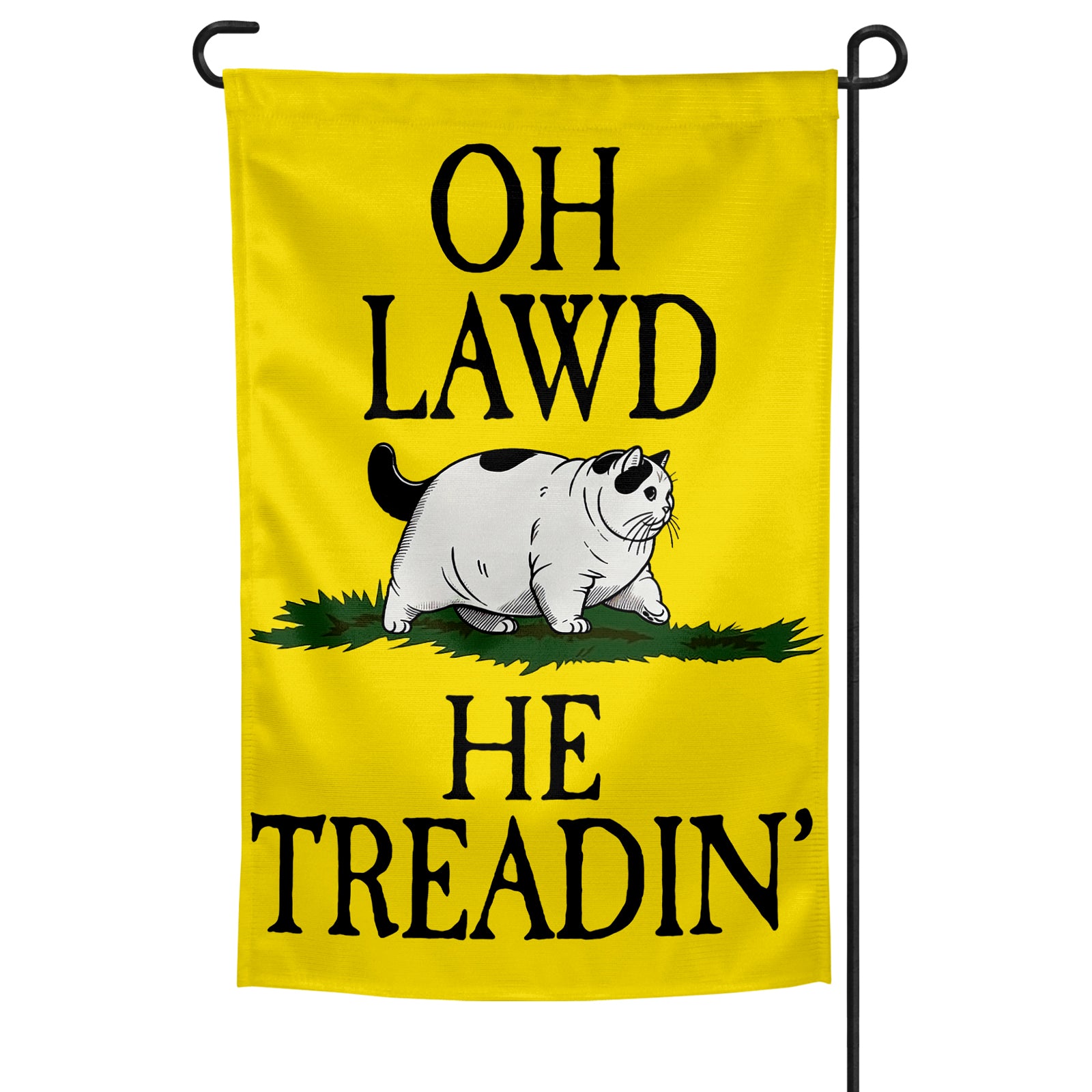 Oh Lawd He Treadin' Garden Flag - Shady Front