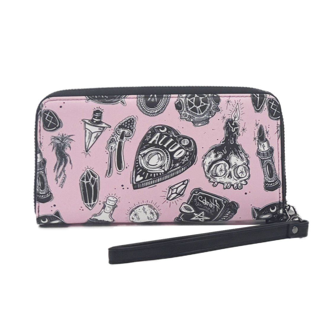 Spells and Spirits Clutch Handbag - Shady Front