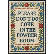 Please Don't Do Coke Needlepoint Poster Print - Shady Front