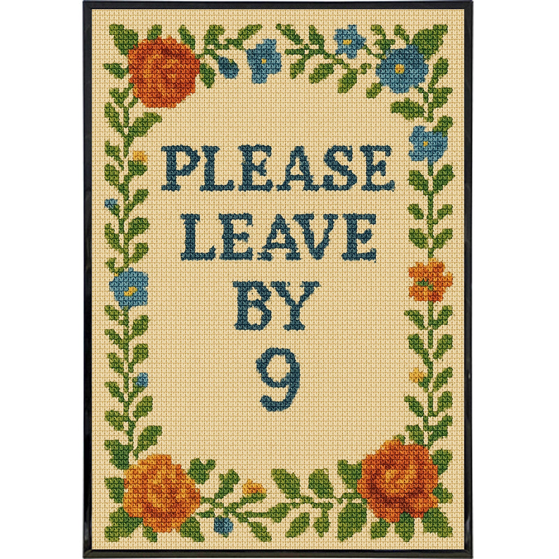 Please Leave By 9 Poster Print Wholesale Supplier - Shady Front