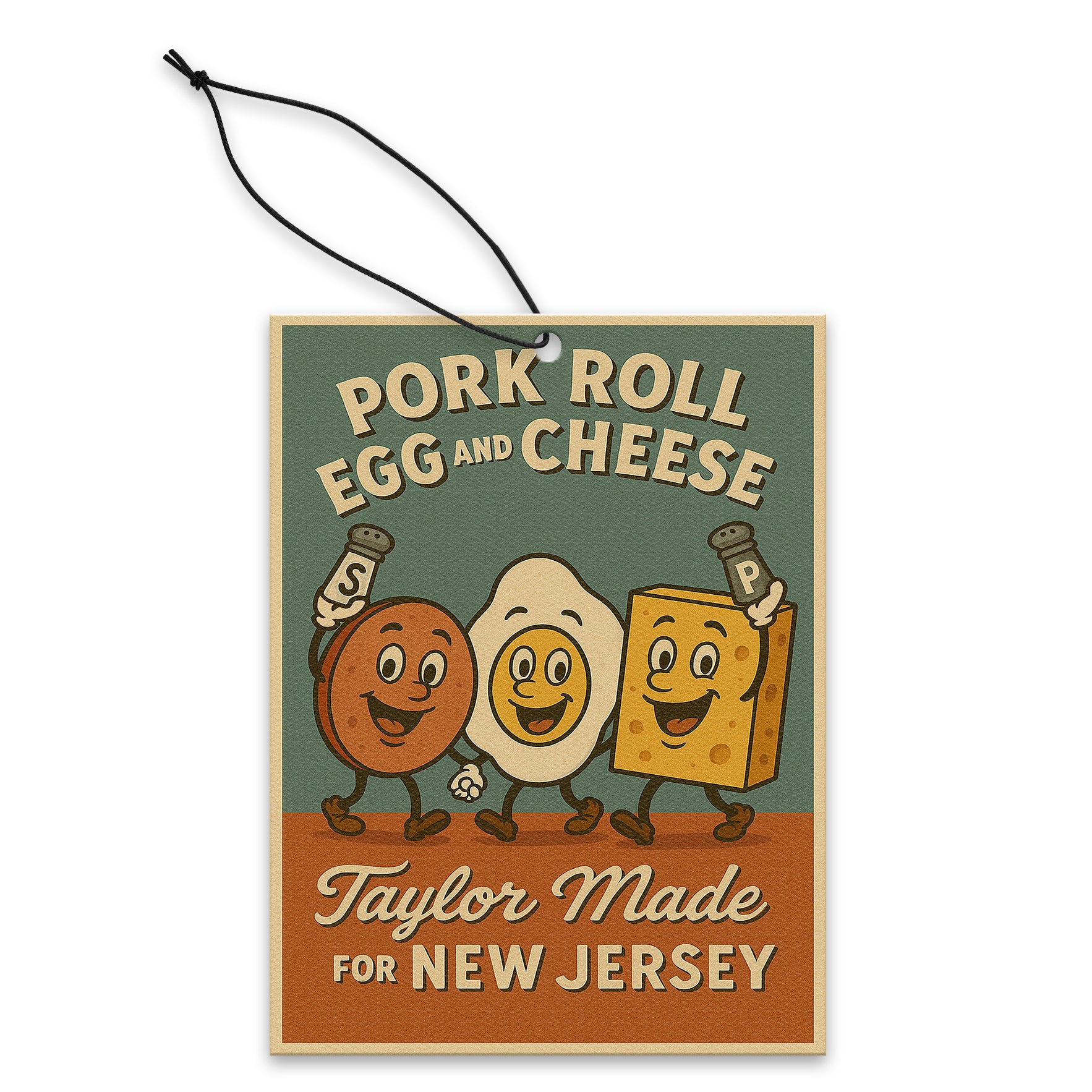 Pork Roll Egg and Cheese Taylor Made Air Freshener - Shady Front