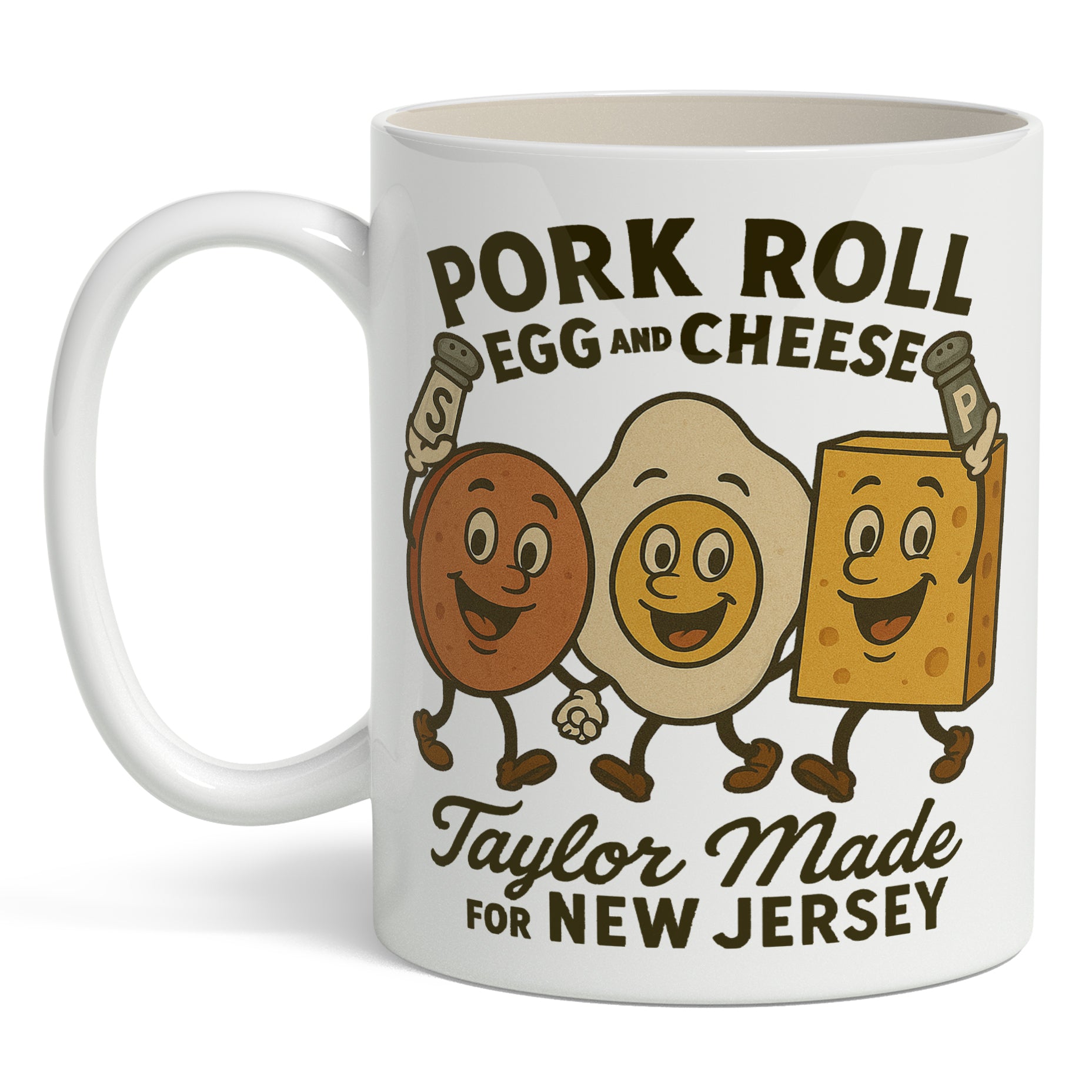Pork Roll Egg and Cheese Taylor Made Mug - Shady Front