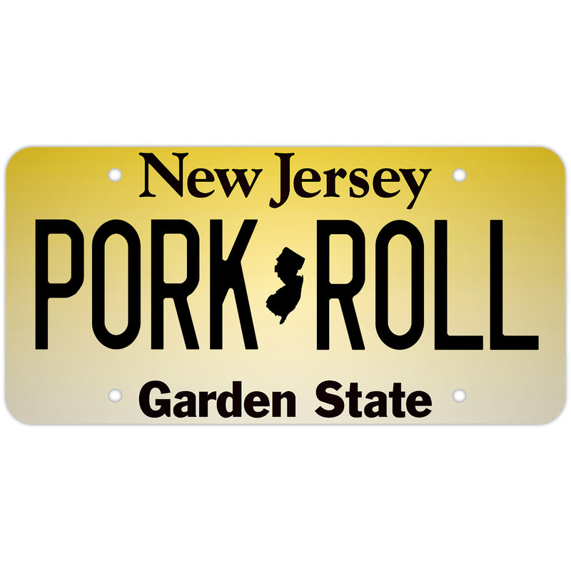 Pork Roll Decorative License Plate Wholesale Supplier - Shady Front