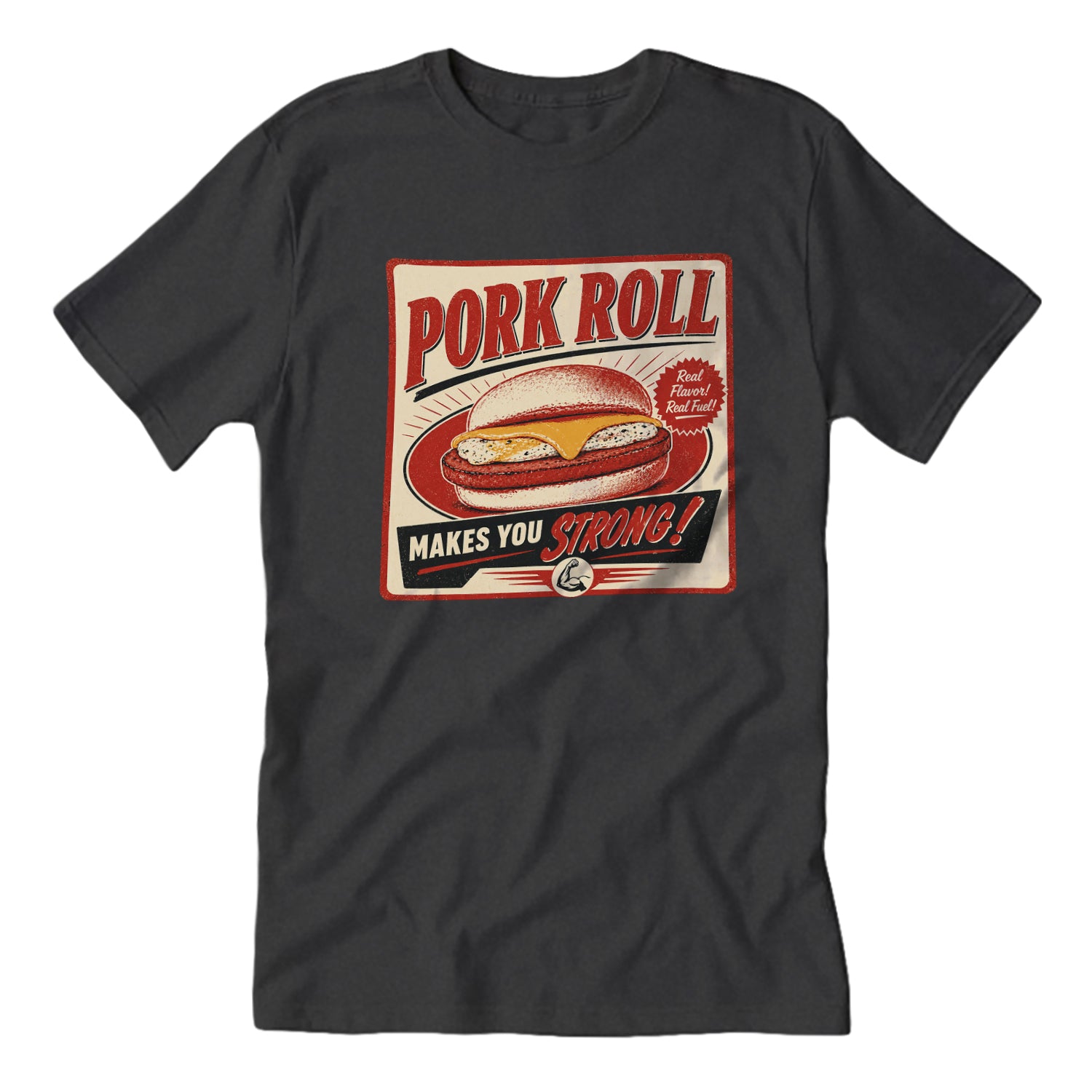 Wholesale Pork Roll Makes You Strong T-Shirt - Shady Front