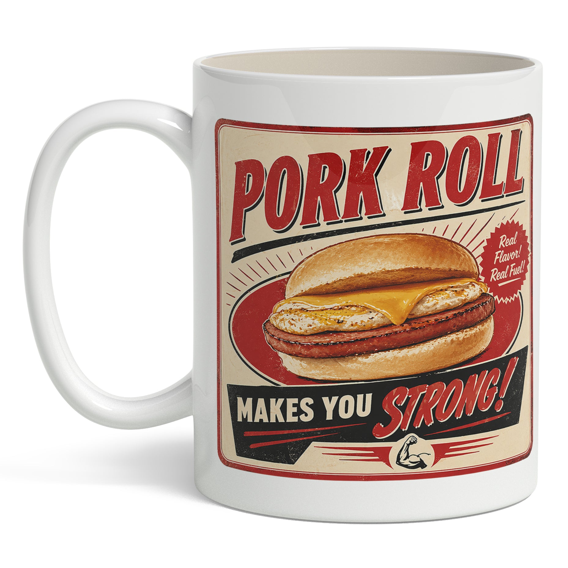Wholesale Pork Roll Makes You Strong Mug - Shady Front