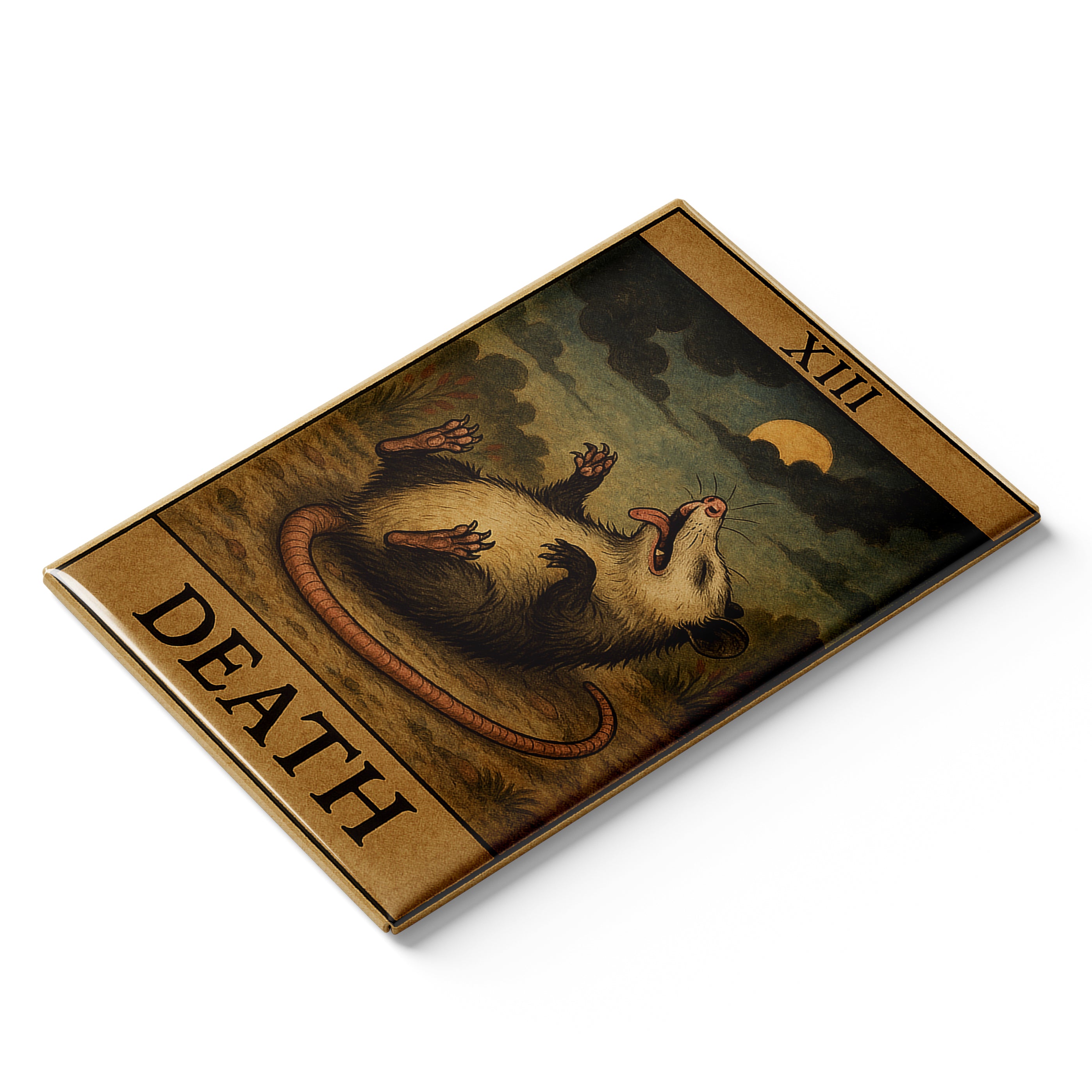 Wholesale Possum Playing Death Tarot Fridge Magnet - Shady Front