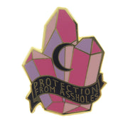 Protection From A--holes Enamel Pin - Shady Front
