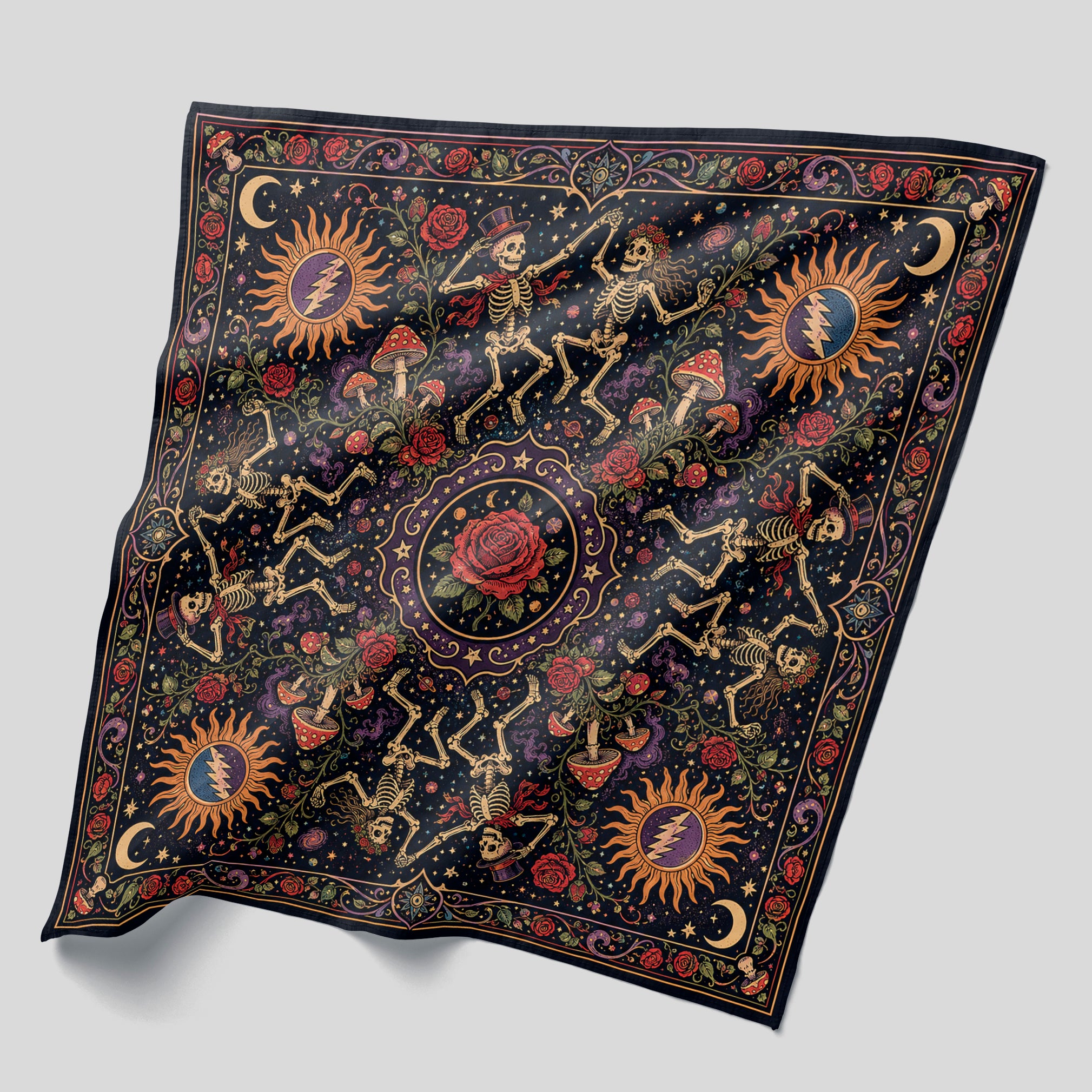 Wholesale Psychedelic Ramble Bandana - Shady Front